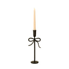Bow Forged Candlestick - Black