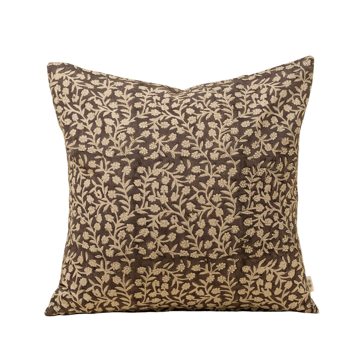 Wildvine Block Print Pillow-Heather 20x20