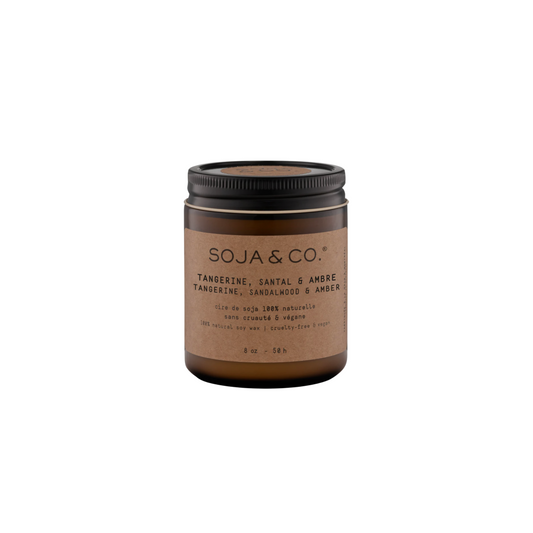 SOJA&CO Candle - Tangerine, Sandalwood + Amber