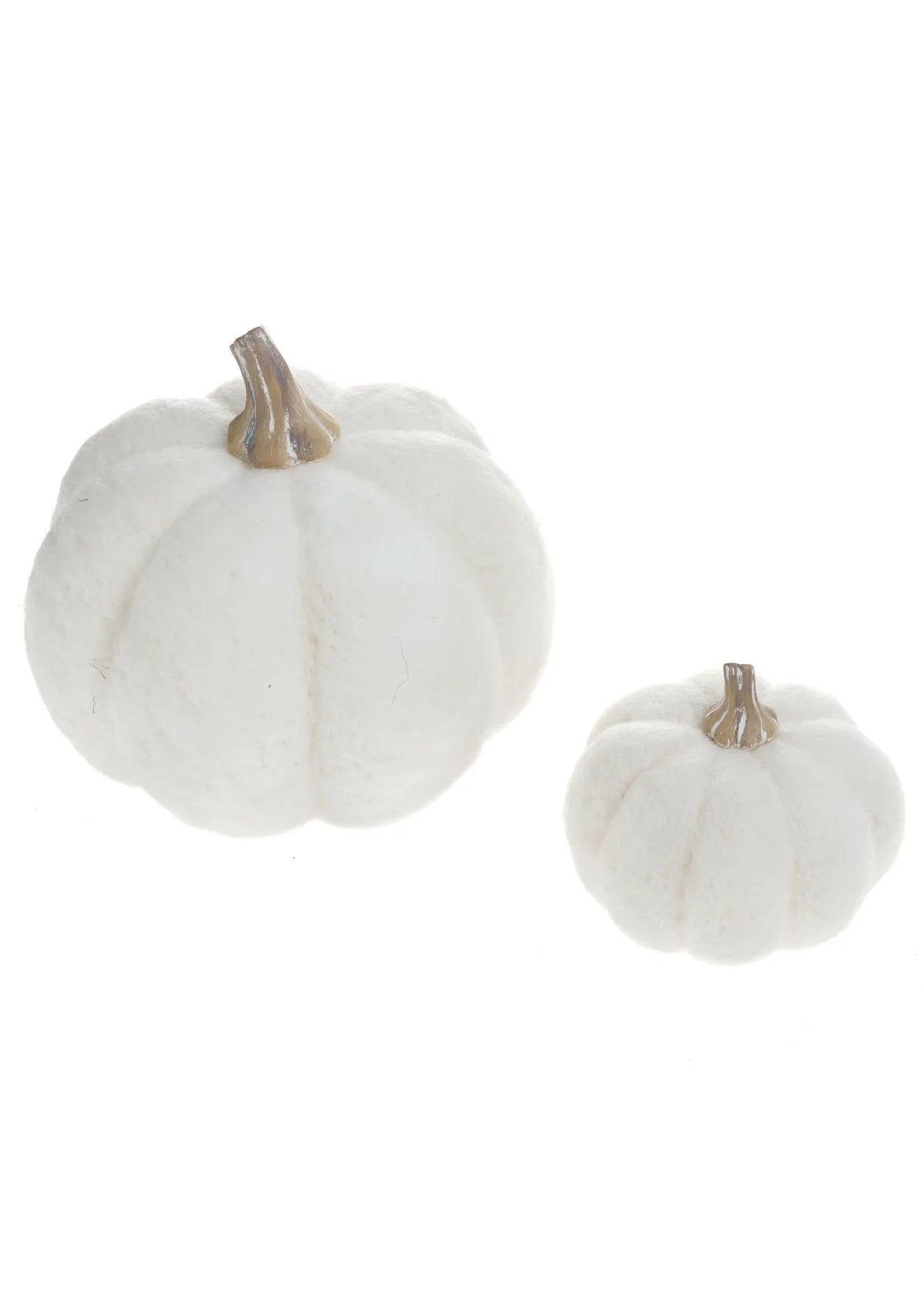 Wool Pumpkins - White