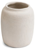 Cylinder Paper Mache Handmade Off White