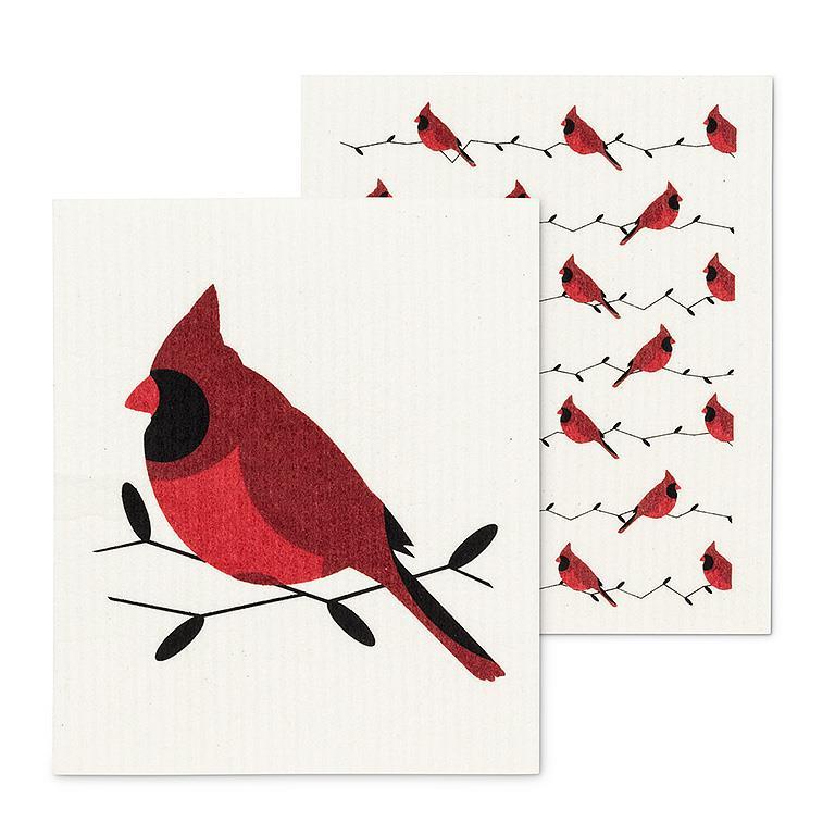 Cardinals Dishcloths-set of 2