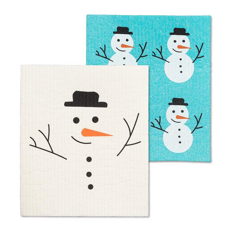 Snowman Dishcloths-Set of 2