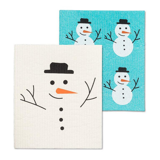 Snowman Dishcloths-Set of 2