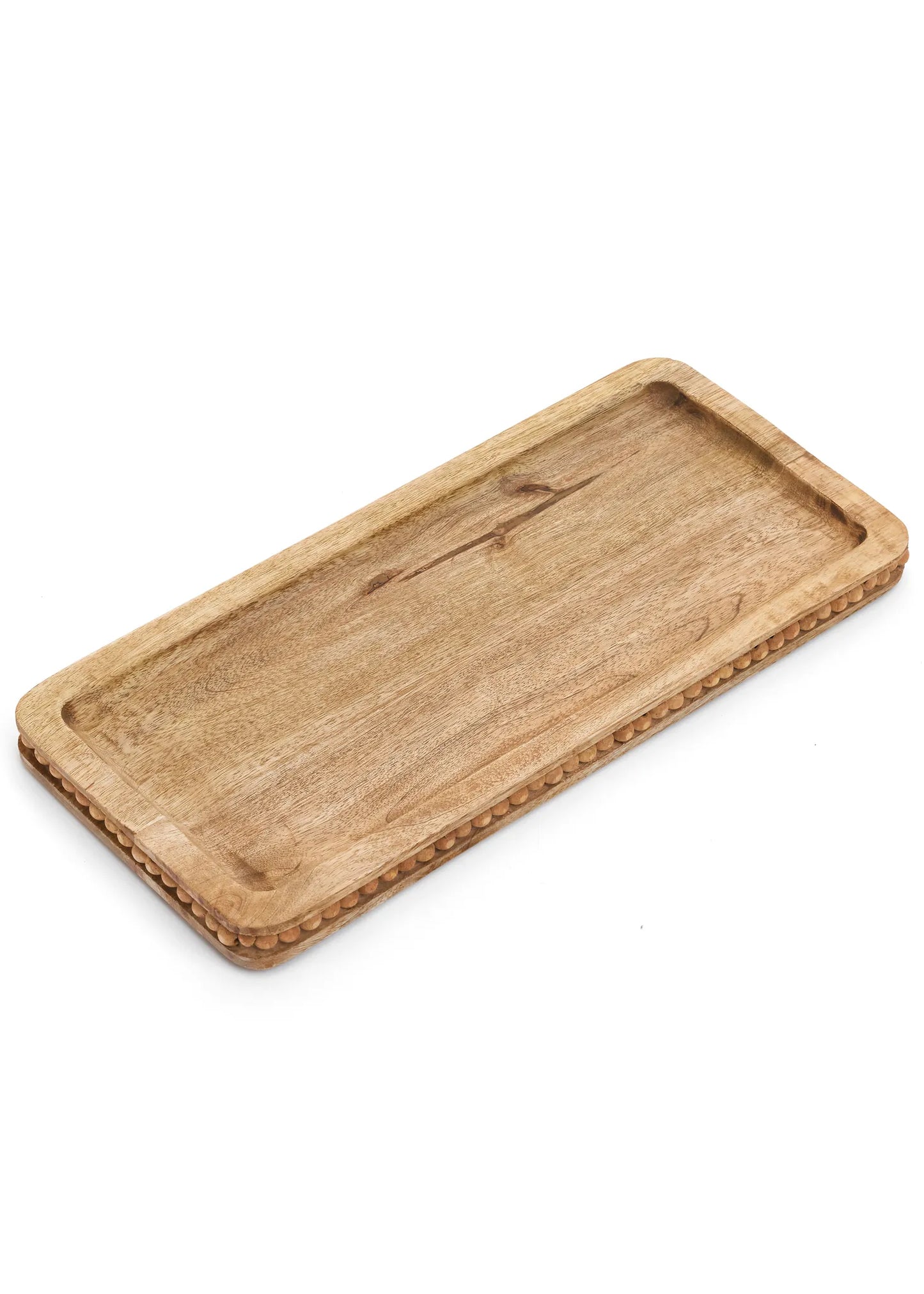Beaded Edge Wood Tray