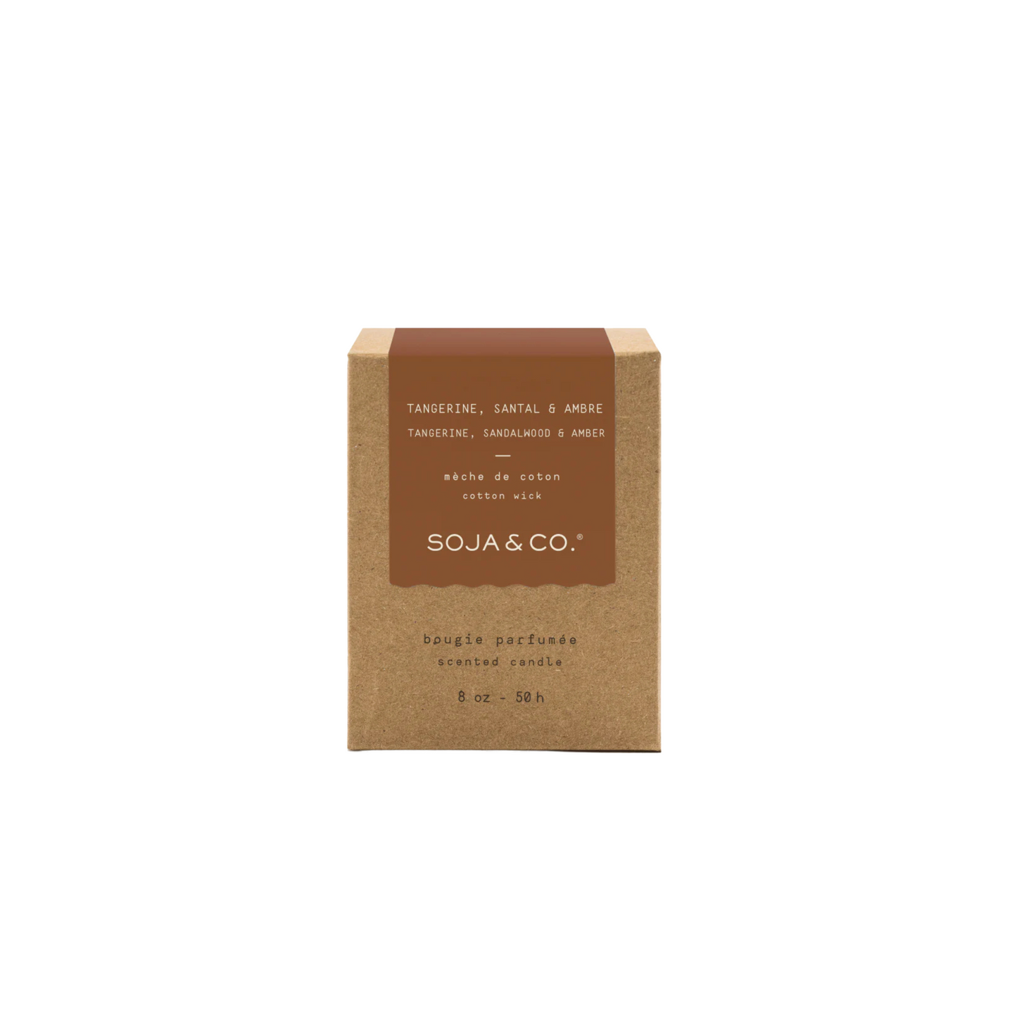 SOJA&CO Candle - Tangerine, Sandalwood + Amber
