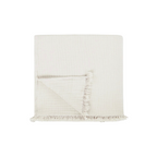 Solid Crinkle Throw - Ivory