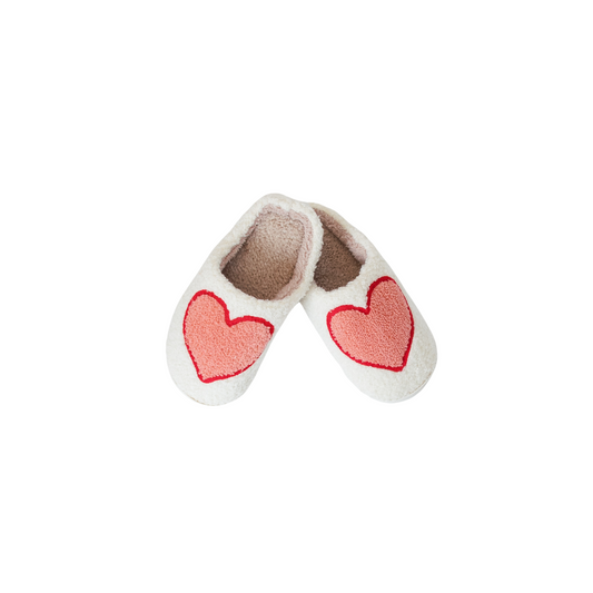 Print Slippers - Big Hearts