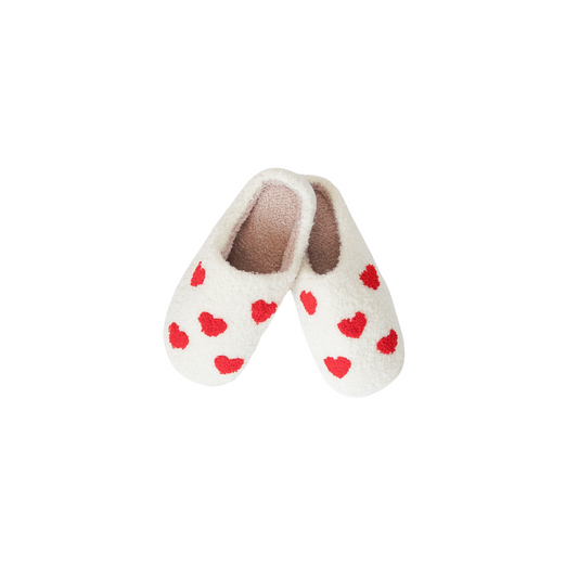 Print Slippers - Small Hearts