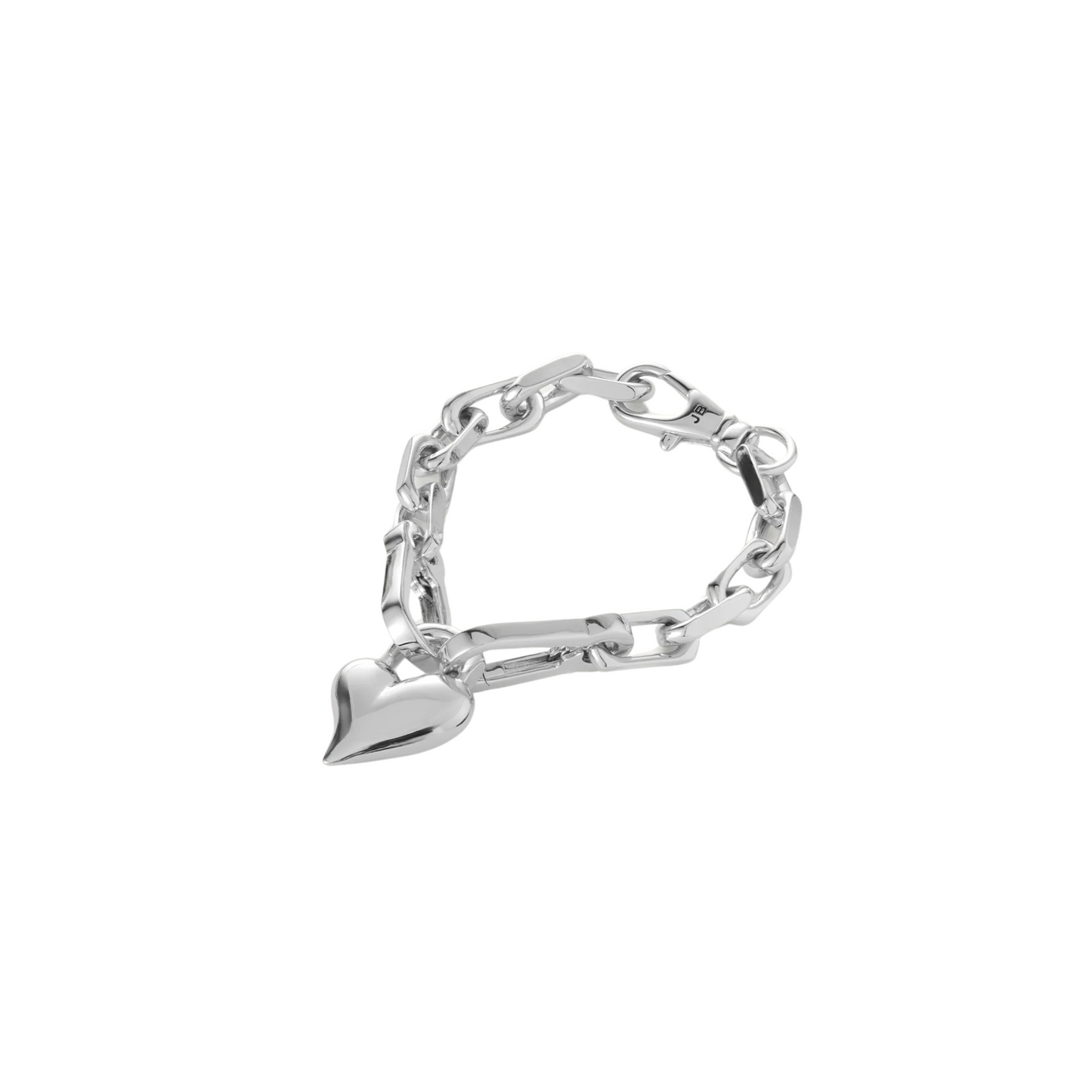 Padlock Heart Chain Bracelet