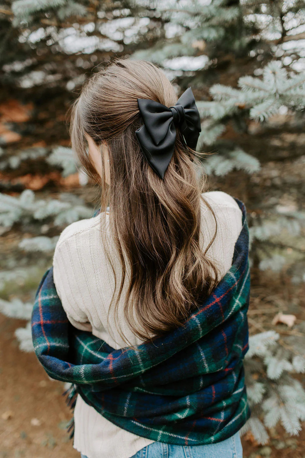 Satin Hair Bow Barrette