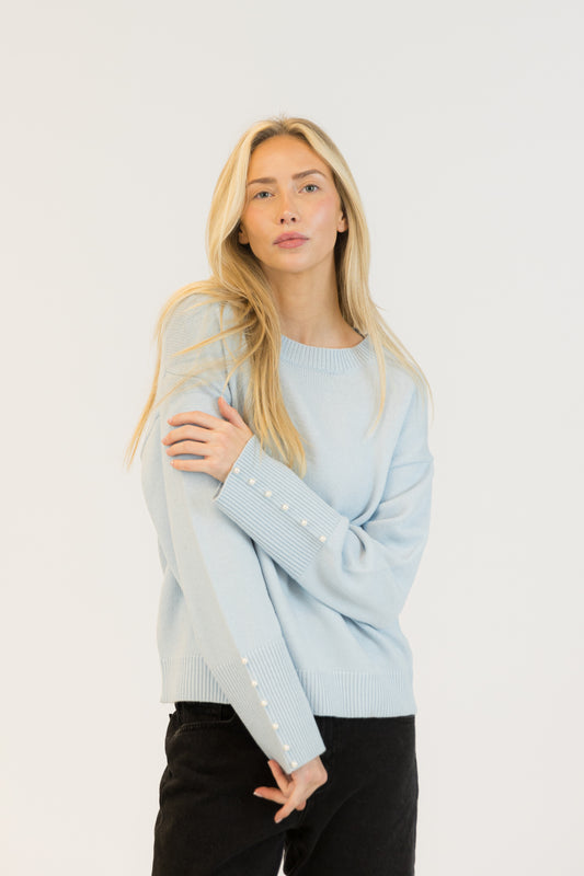 Baily Pullover-Pale Blue