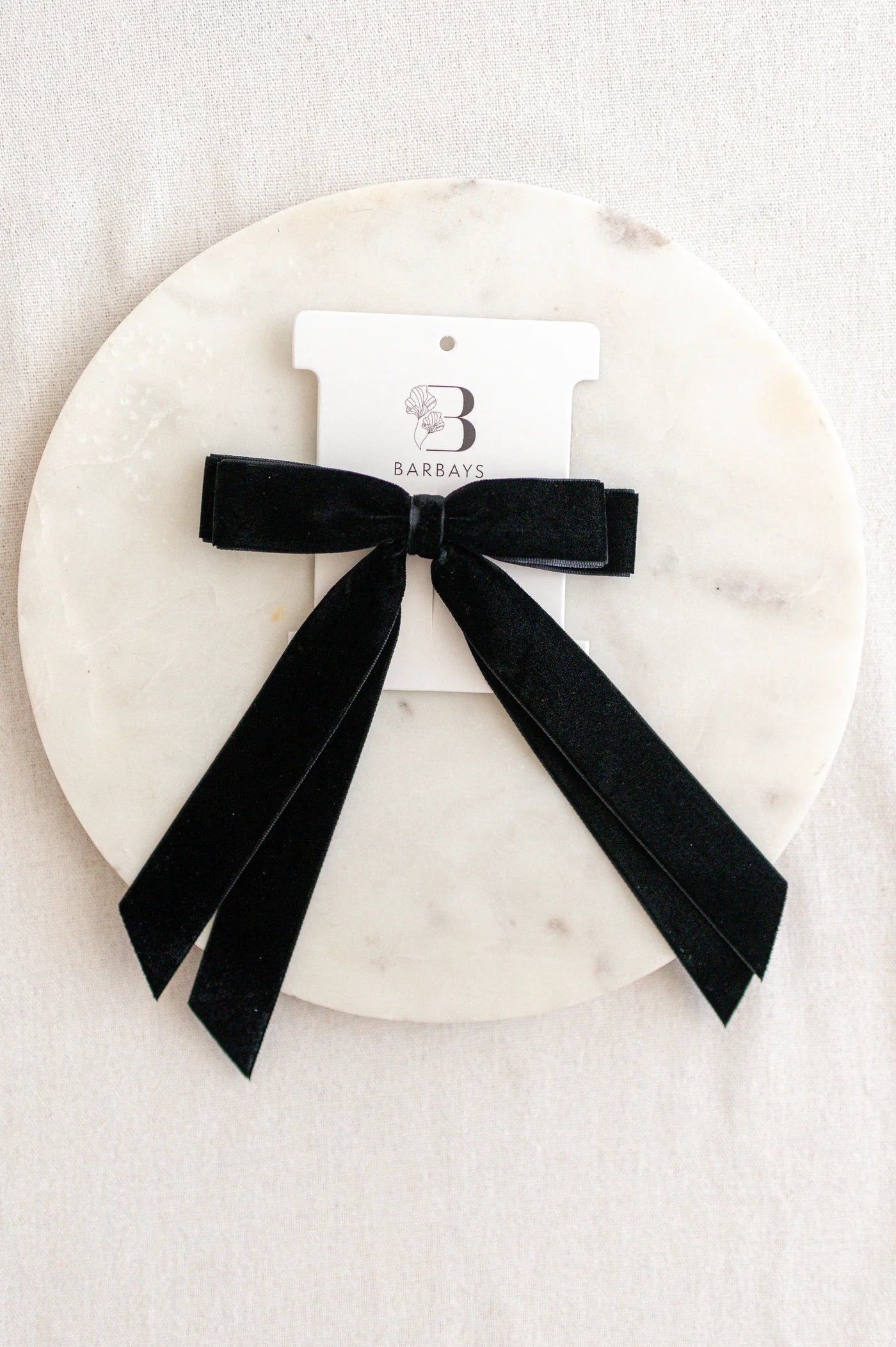 Velvet Bow Hair Clip