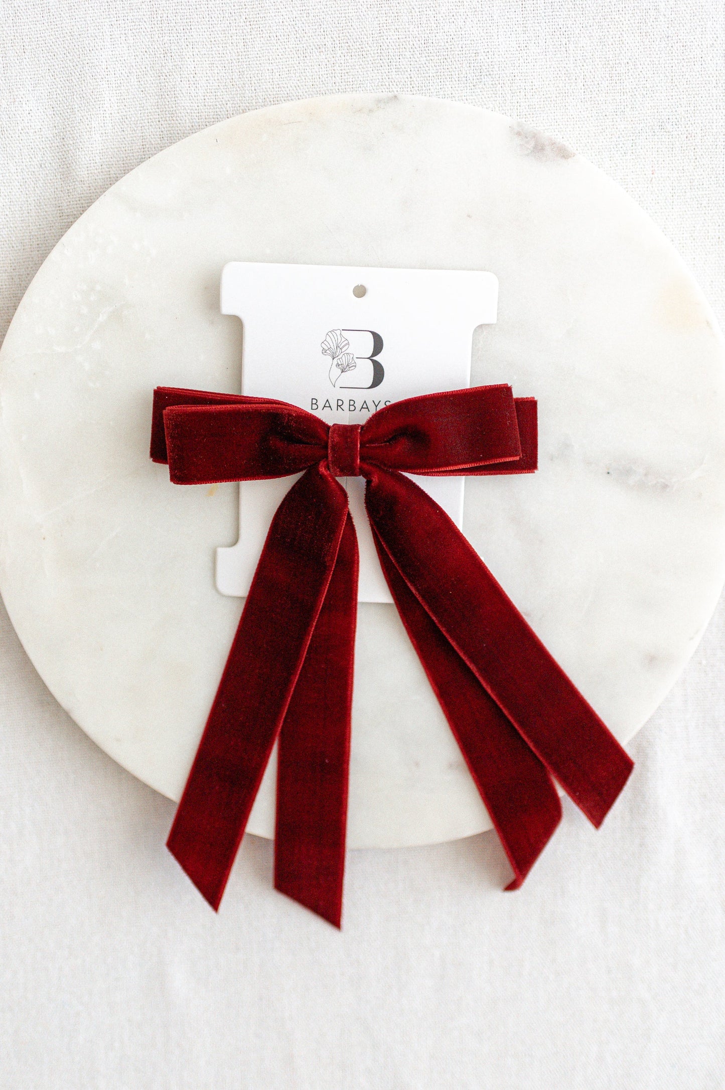 Velvet Bow Hair Clip