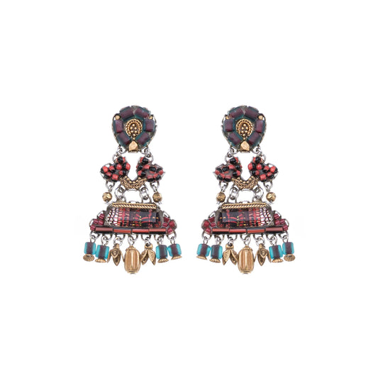 Noble Wine Earings - Carmin
