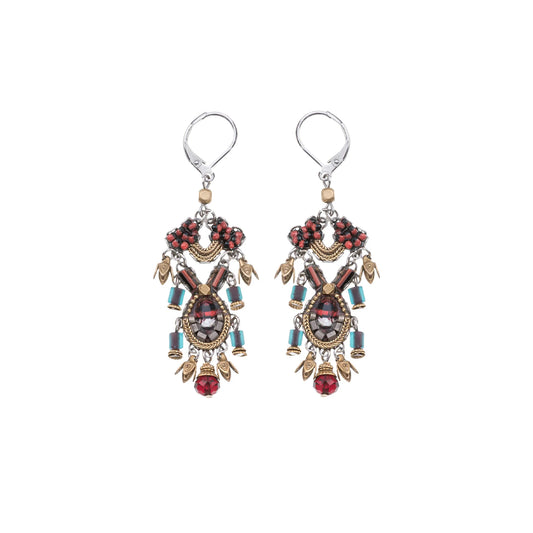 Noble Wine Earrings - Ruby