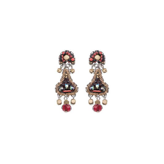 Noble Wine Earrings - Claret