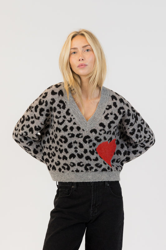 ETTA ANIMAL V-Neck