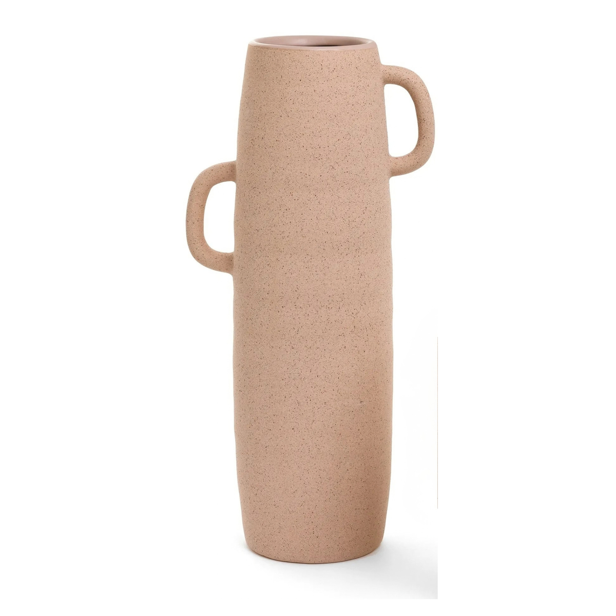 Sycamore Tall Cera Vase W/ Handles - Sand