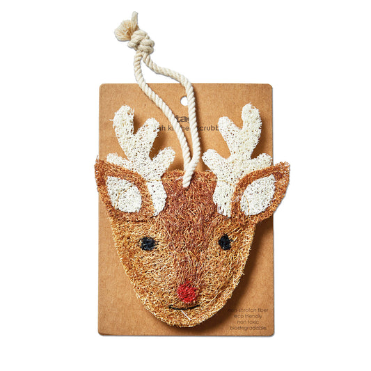 Reindeer Loofah Scrubber