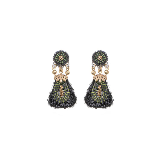 Gilded Black Earrings - Noctura