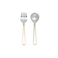 Loop Salad Servers - Brass