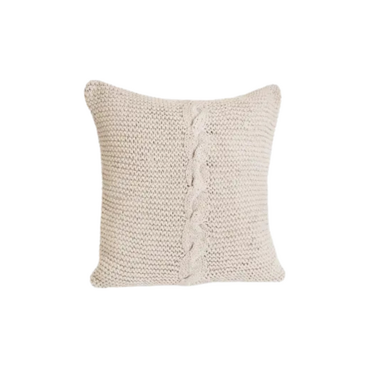 Knitted Cushion - Oat
