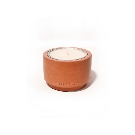 Refillable Concrete Candle - Tangerine & Black Pepper