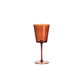Optic Swirl Wine Glass - Amber