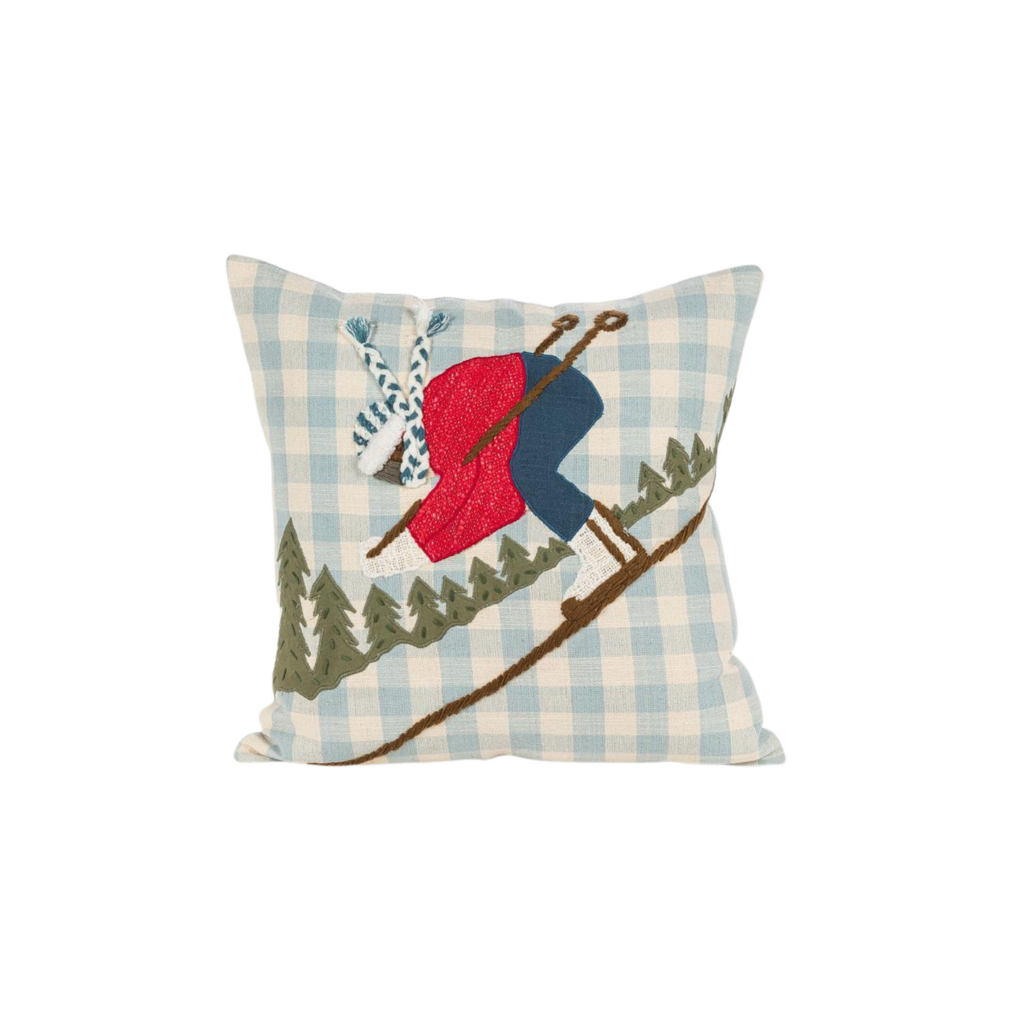 Downhill Skier Pillow