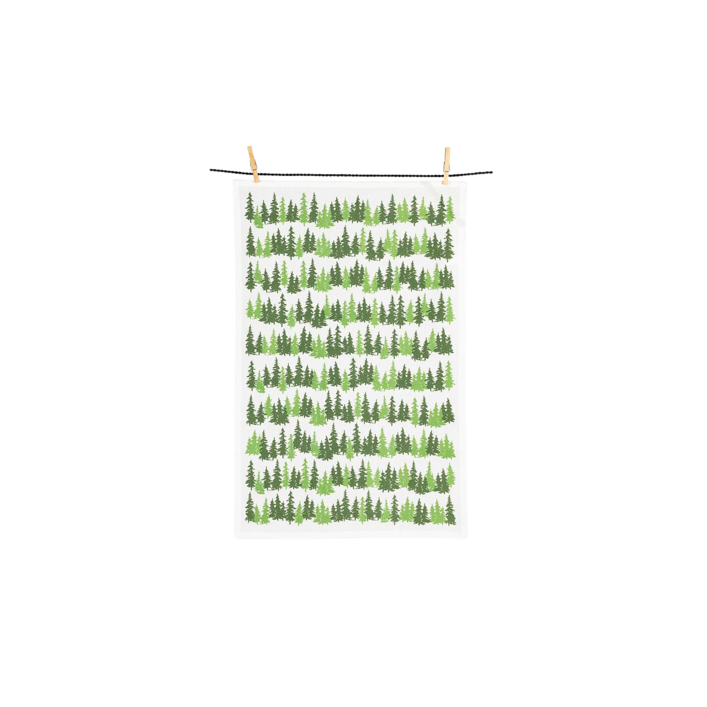 Rows of Evergreens Kitchen Towel