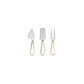 Loop Cheese Knives - Brass