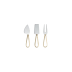 Loop Cheese Knives - Brass