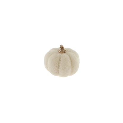 Felt Pumpkin - White