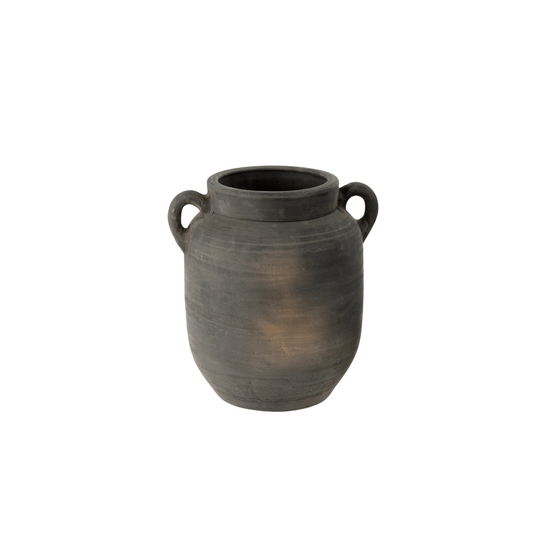 Provenance Burnt Terracotta Vase - Large