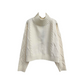 Mae Mockneck Cable Knit Sweater - Cream