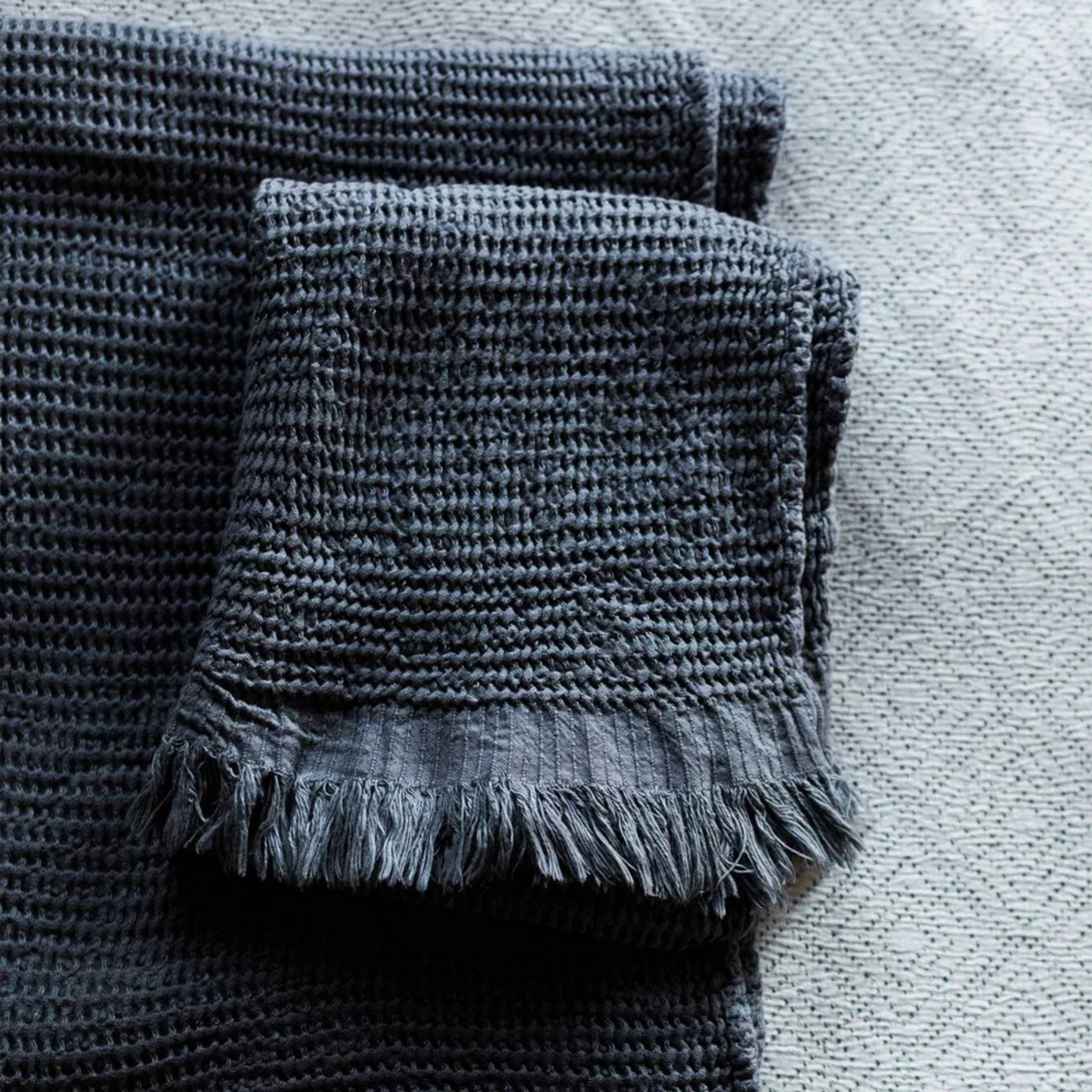Hand Towel - Wave - Charcoal