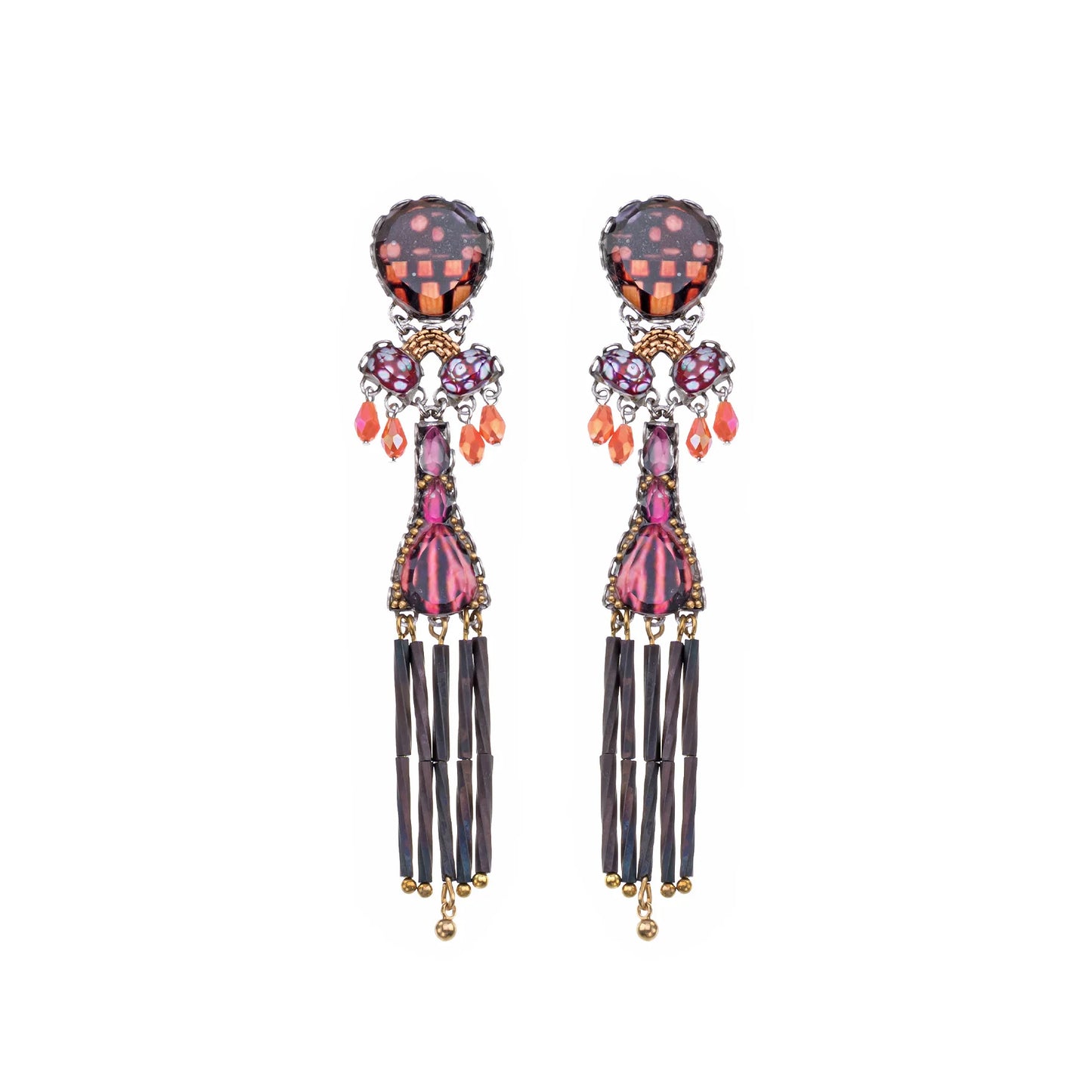 Rosy Clay-Traffella Earrings