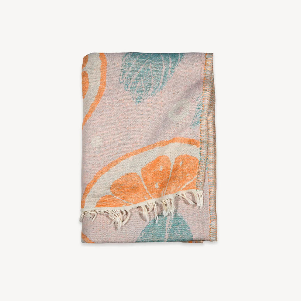 Towel- Orange and Leaf