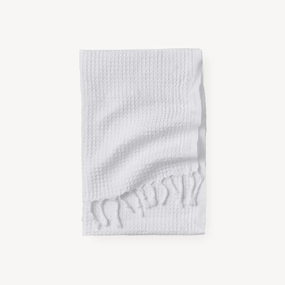 Stonewashed Waffle Hand Towel-Salt