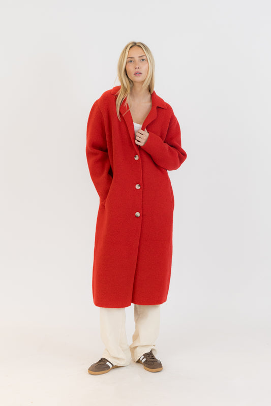 Victoria Coat-Red