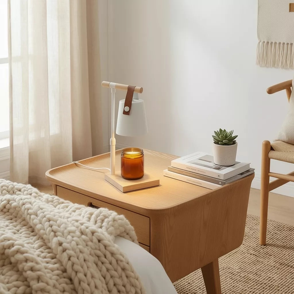 Candle Warmer Lamp - Modern Nordic Style - White
