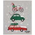 Holiday Traffic Christmas Swedish Dishcloth
