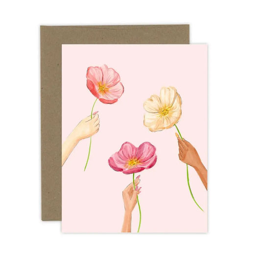 Pink Poppies Card